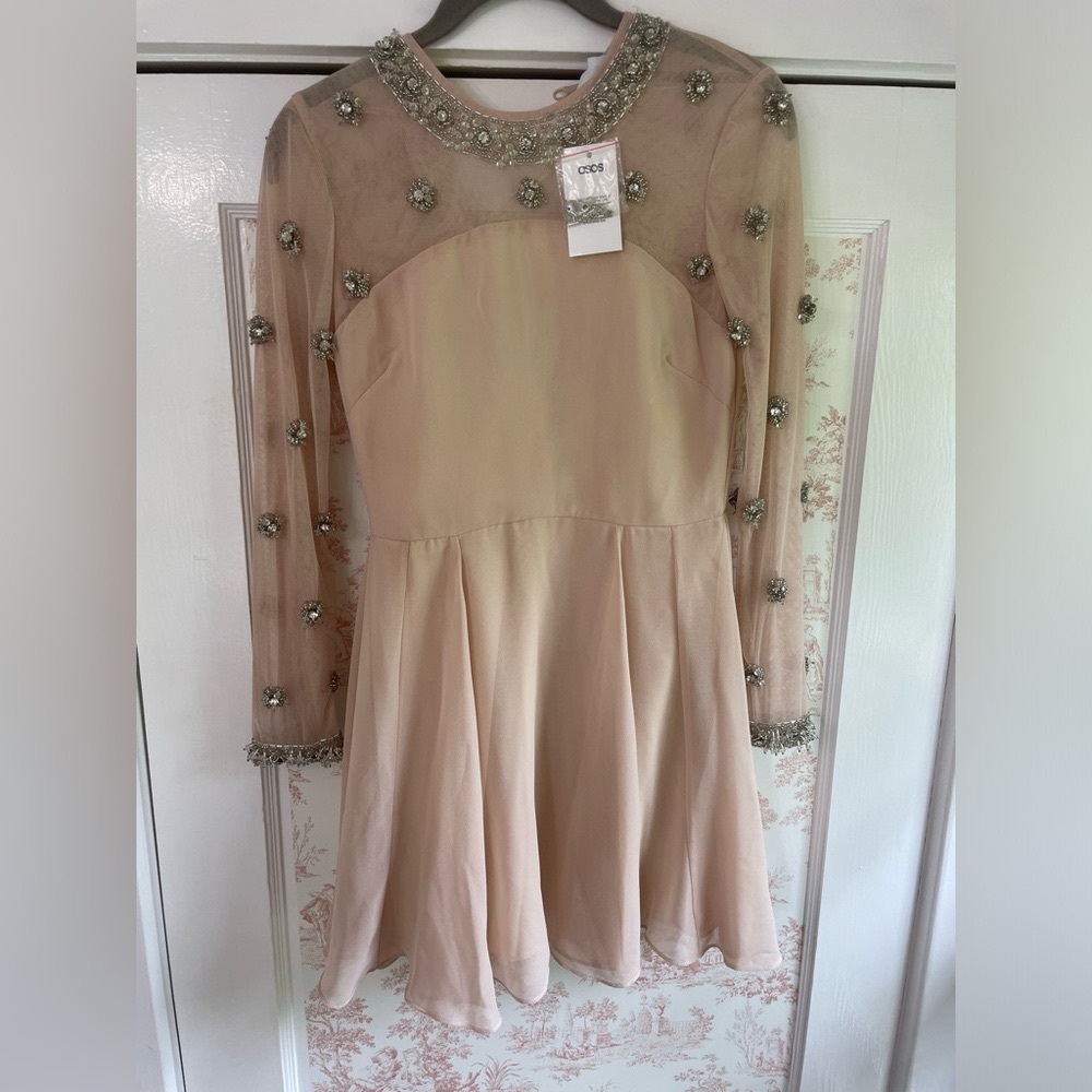 ASOS petite beaded dress